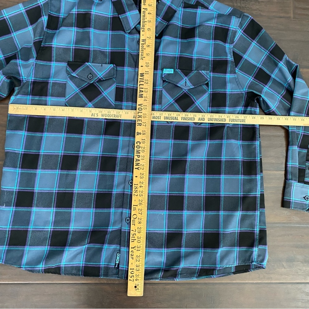 Dixxon Check Pattern Long Sleeve Button Down Shir… - image 3